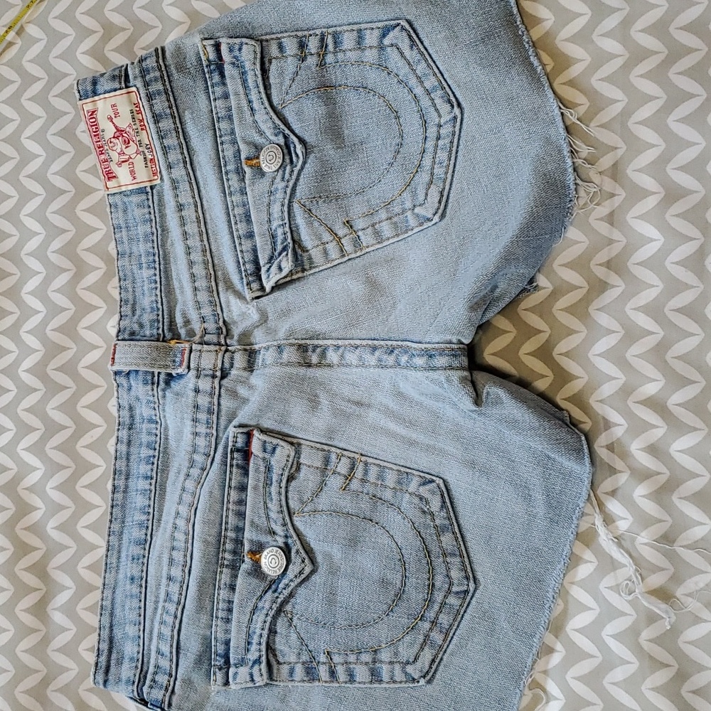 True Religion Joey Cut Off Shorts